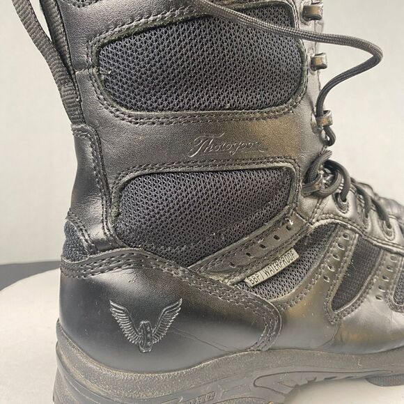 Thorogood BBP Waterproof Side-Zip Men\'s size 11 M Black Leather Tactical Boots main image 8